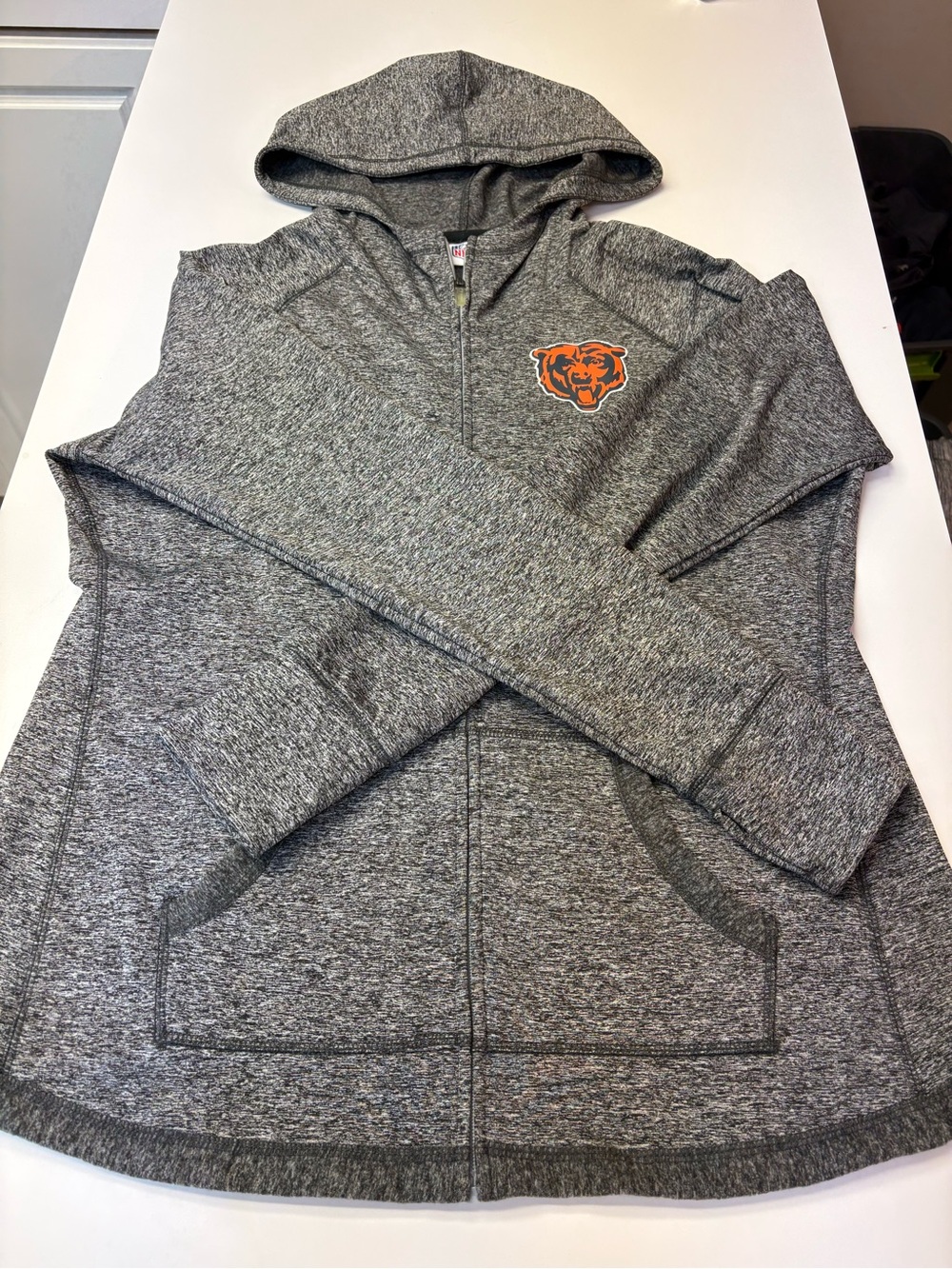 NFL Chicago Bears Gray Heather Hoodie